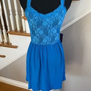 Forever 21 - I Love H81 Blue Lace top dress
